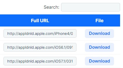iOS download full URL